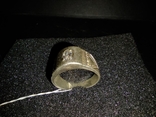 Серебряное женское кольцо с камнями, фото №4