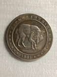 1 доллар 1881 год F159 хобо копия, фото №2