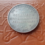 Франкфурт1талер,1859 рік 100 років з дня народження Фрідріха Шиллера, фото №4