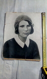 Фотография большая. 30х24 см .Молодая женщина.21июля 1932г. Фотограф Громов. СССР., фото №2