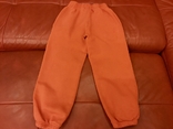 Спортивный брюки, тёплые, оранжевые, р.128, фото №8