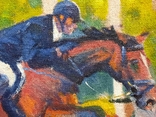 Картина жокея верхи на коні, фото №6