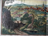 1650 Хомутов Чехия (карта план 40х38 Верже, рис 32х20) СерияАнтик, фото №7