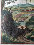 1650 Хомутов Чехия (карта план 40х38 Верже, рис 32х20) СерияАнтик, фото №9