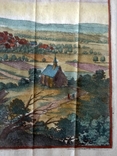 1650 Хомутов Чехия (карта план 40х38 Верже, рис 32х20) СерияАнтик, фото №12