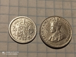 Срібні монети Великобританія і Нідерландів, фото №2
