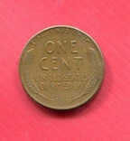 США 1 цент 1957 Пшеничный, фото №3