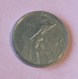 50 лир Италия 1955 год, photo number 2
