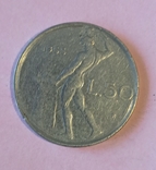 50 лир Италия 1955 год, photo number 3