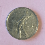 50 лир Италия 1955 год, фото №4