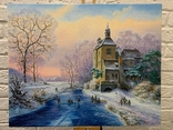 Картина маслом на холсте "Голландская зима", фото №3