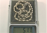 Цепочка серебро 925 проба 5.11 грамма длина 40 см, фото №7