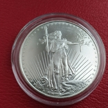 1 унция Серебрянный раунд.Highland Mint Saint Gaudens, фото №2