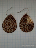 Оригінальні сережки Леопард. Старовинні США., фото №3