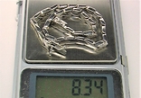 Браслет цепочка серебро 925 проба длина 19 см. 8,34 грамма, фото №6