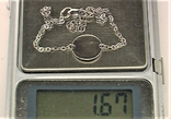 Браслет цепочка серебро 925 проба длина 19,5 см. 1.67 грамма Счастье любит тишину, фото №6