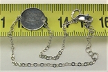 Браслет цепочка серебро 925 проба длина 21,5 см. 1.70 грамма Счастье любит тишину, фото №4