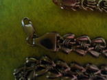 Серебро 925 в позолоте(585) женское:браслет,цепочка и комплект серьги +кольцо, фото №3