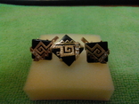 Серебро 925 в позолоте(585) женское:браслет,цепочка и комплект серьги +кольцо, фото №7