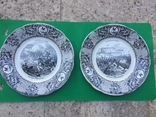 Парные тарелки изображение Баталий Крымской войны 1854-1855 г. Малахов курган и Инкерман., фото №2