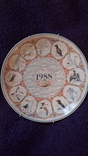 Вінтажні настінні тарілки-календарі. Англія wedgwood 1986,1987,1988рр., фото №5