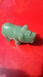 Статуэтка носорога из зеленого авантюрина., фото №4