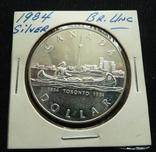 Канада. DOLLAR 1984 года 150 лет Торонто, фото №4