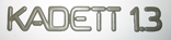 Kadett 1.3 - эмблема, значек, логотип, надпись. Оригинал GM!, фото №2