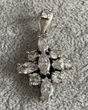 Серебряная подвеска с горным хрусталем (серебро 925 пр, вес 10,9 гр), фото №2