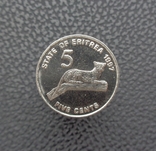Эритрея 5 центов 1997, фото №2