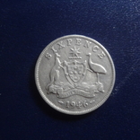 6 пенсов 1946 Австралия серебро (Г.9.18), фото №2