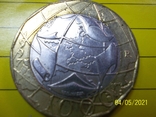 1000 лир Италия 1997г. с ошибочной картой ГДР И ФРГ, фото №3