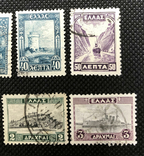 Греция 1927 набор из 9 марок, фото №3