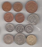 Монеты Великобритании 12 шт разные (60 грн по курсу) с 1 грн, фото №2