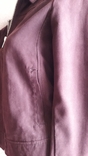 Лёгкая бордовая куртка под замш Kiabi, фото №6