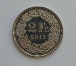 2 франка 1913 г. Швейцария, фото №2