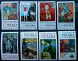1970 г. Польша ПНР Живопись (**) 8 марок, фото №2