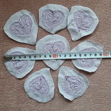 Вишитые сердечки из бисера для декора, фото №3