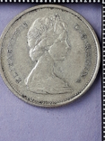 25 центов, Канада, Елизавета II в короне, 1968 год, серебро 0.500 5.83 гр., фото №2