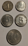 1 Пфенниг 1950,1968. 5 Пфеннингов 1948, 1968. 10 Пфеннингов 1968 года. Германия, фото №2