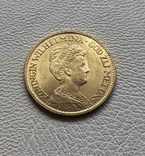 Нидерланды 10 гульденов 1912 года 6,72 грамма золота 900`, фото №2
