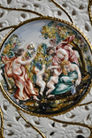 Capodimonte Коллекционная настенная тарелка 32 см ручная роспись Италия, фото №3