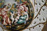 Capodimonte Коллекционная настенная тарелка 32 см ручная роспись Италия, фото №5
