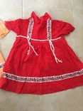 2 Советских платья для девочки с тесьмой в украинском стиле, фото №12