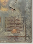 Икона Спаситель оклад серебро 84 пробы в родном киоте, фото №5