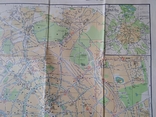 Карта схема маршрутов городского транспорта Москвы 1972 г., фото №4