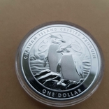 New Zealand Срібна монета Пінгвін чубатий 2020 1 унція, фото №6
