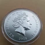 New Zealand Срібна монета Пінгвін чубатий 2020 1 унція, фото №9