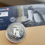 New Zealand Срібна монета Пінгвін чубатий 2020 1 унція, фото №10