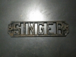 Табличка станины SINGER (Зингер) съемная (дефект), фото №2